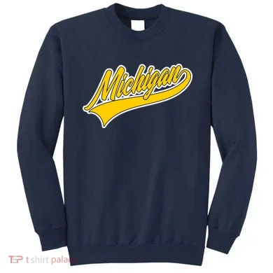 Michigan Script Logo Sweatshirt