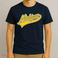 Michigan Script Logo T-Shirt thumb 3