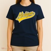 Michigan Script Logo T-Shirt thumb 4