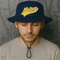 Michigan Script Logo Bucket Hat thumb 2