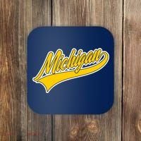 Michigan Script Logo Coaster thumb 0