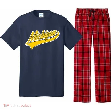 Michigan Script Logo Pajama Set