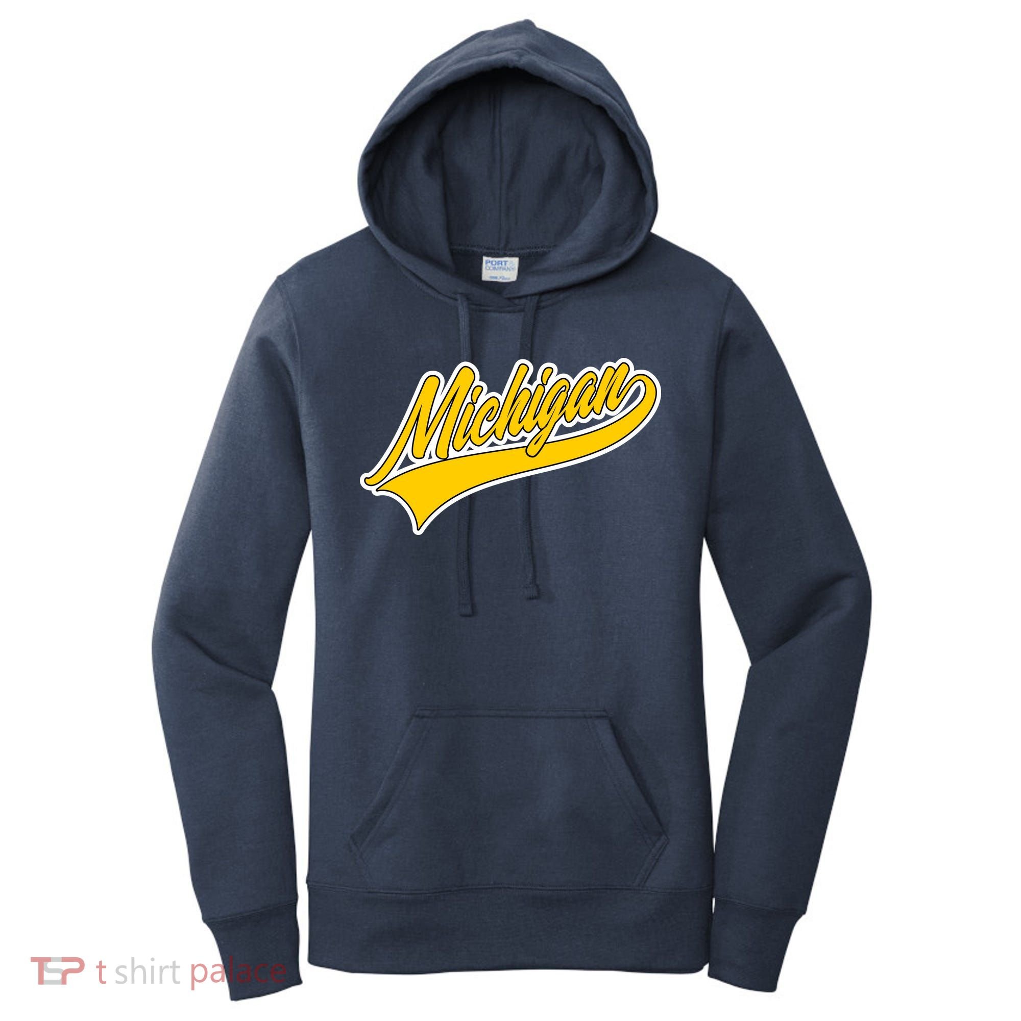 Michigan Script Logo Women's Hoodie