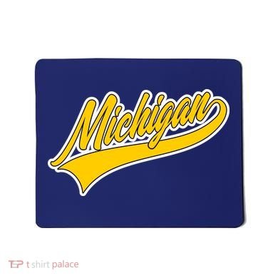 Michigan Script Logo Mousepad
