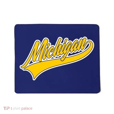 Michigan Script Logo Mousepad