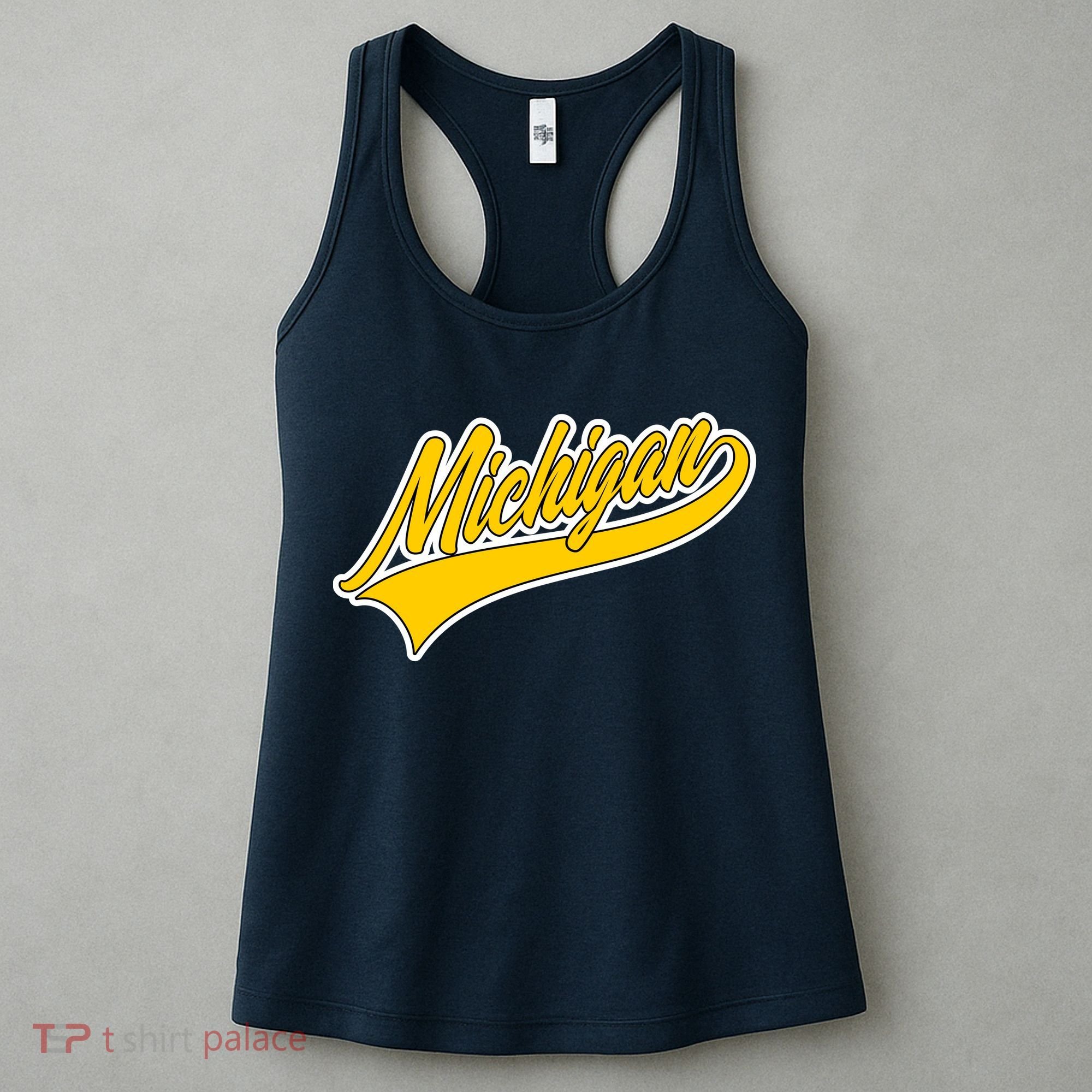 Michigan Script Logo Women's Tank Top