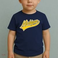 Michigan Script Logo Toddler T-Shirt thumb 2