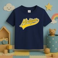 Michigan Script Logo Toddler T-Shirt thumb 3