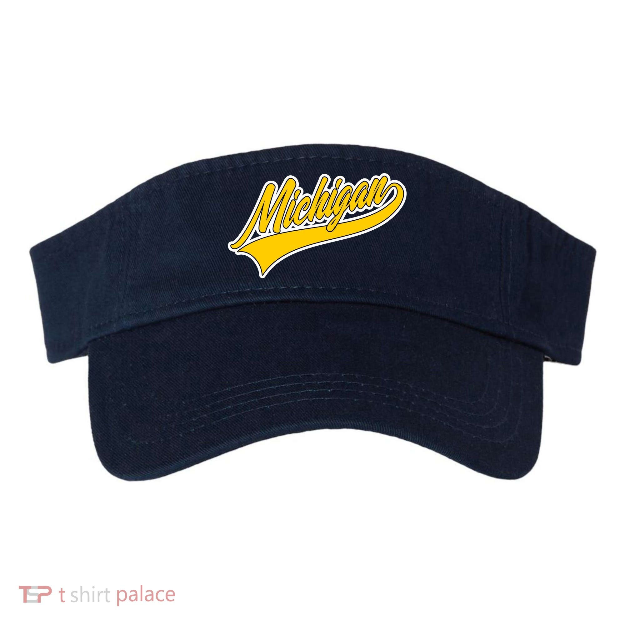 Michigan Script Logo Visor