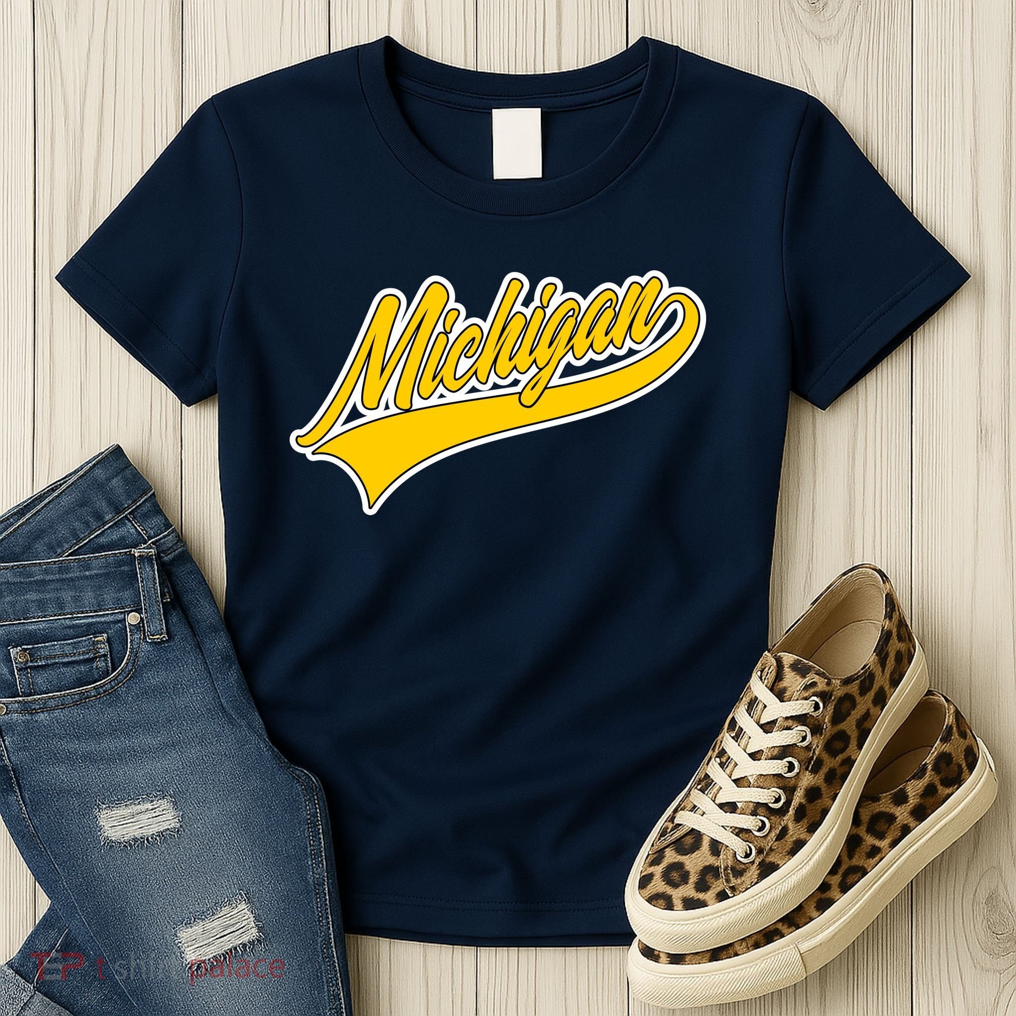Michigan Script Logo Women's T-Shirt