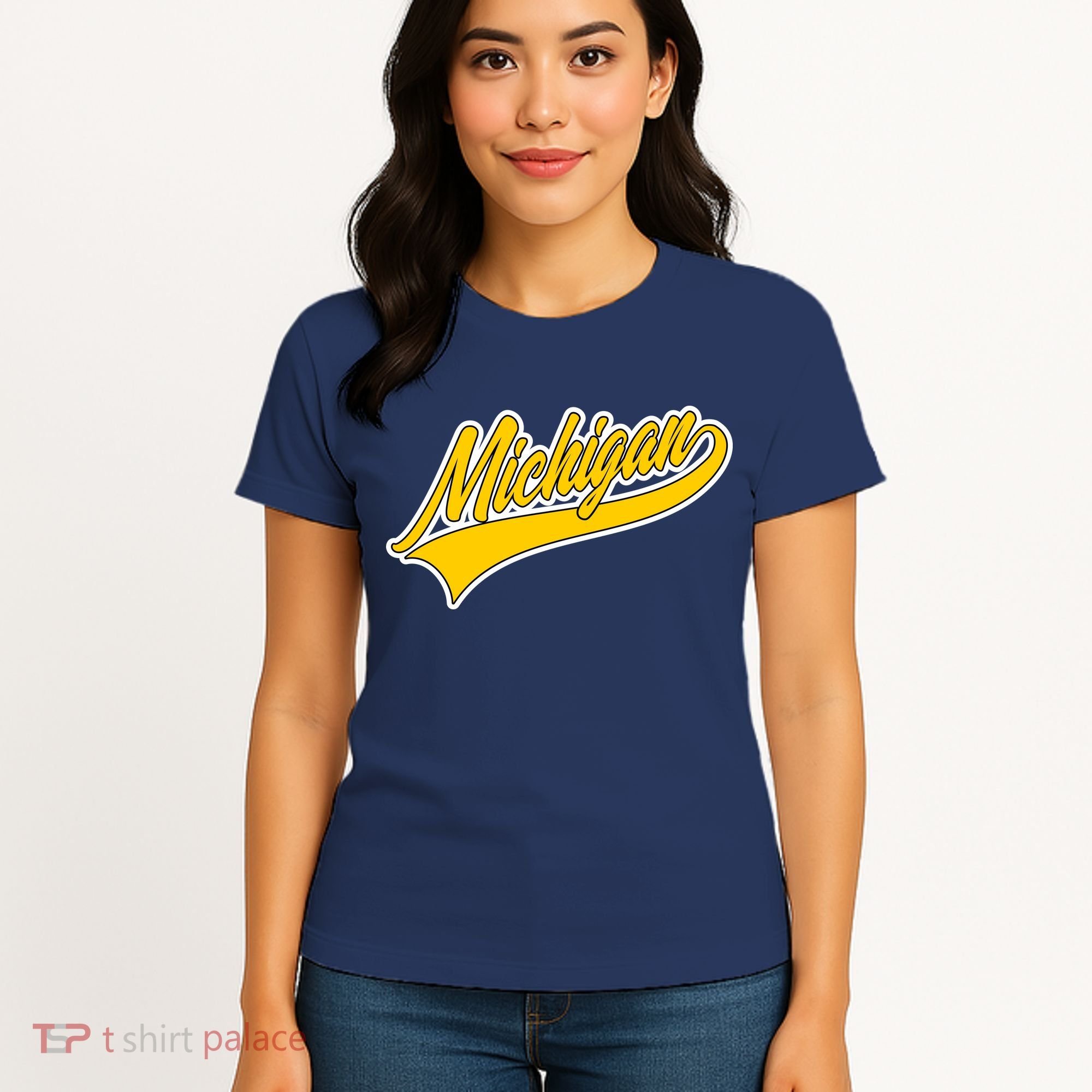 Michigan Script Logo Women's T-Shirt