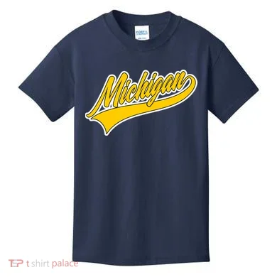 Michigan Script Logo Kids T-Shirt