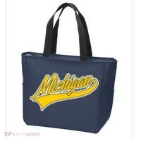 Michigan Script Logo Tote Bag thumb 3