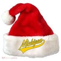 Michigan Script Logo Santa Hat thumb 0
