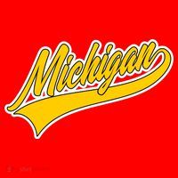 Michigan Script Logo Santa Hat thumb 1