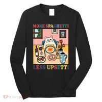 More Spaghetti Less Upsetti Cat Long Sleeve Shirt thumb 0