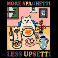 More Spaghetti Less Upsetti Cat Long Sleeve Shirt thumb 2