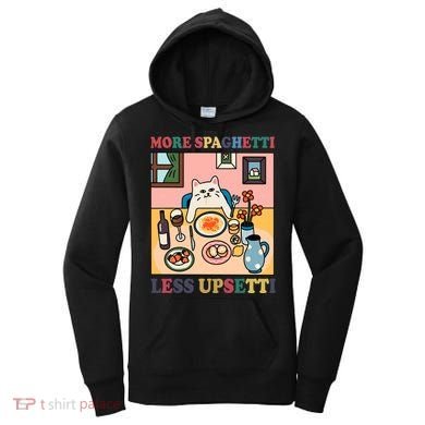More Spaghetti Less Upsetti Cat Women's Hoodie