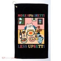 More Spaghetti Less Upsetti Cat Golf Towel thumb 0