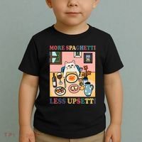 More Spaghetti Less Upsetti Cat Toddler T-Shirt thumb 2