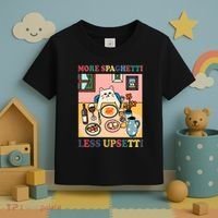More Spaghetti Less Upsetti Cat Toddler T-Shirt thumb 3