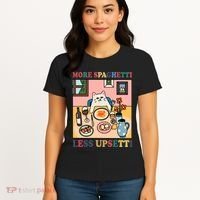 More Spaghetti Less Upsetti Cat Women's T-Shirt thumb 4