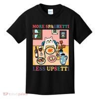 More Spaghetti Less Upsetti Cat Kids T-Shirt thumb 0