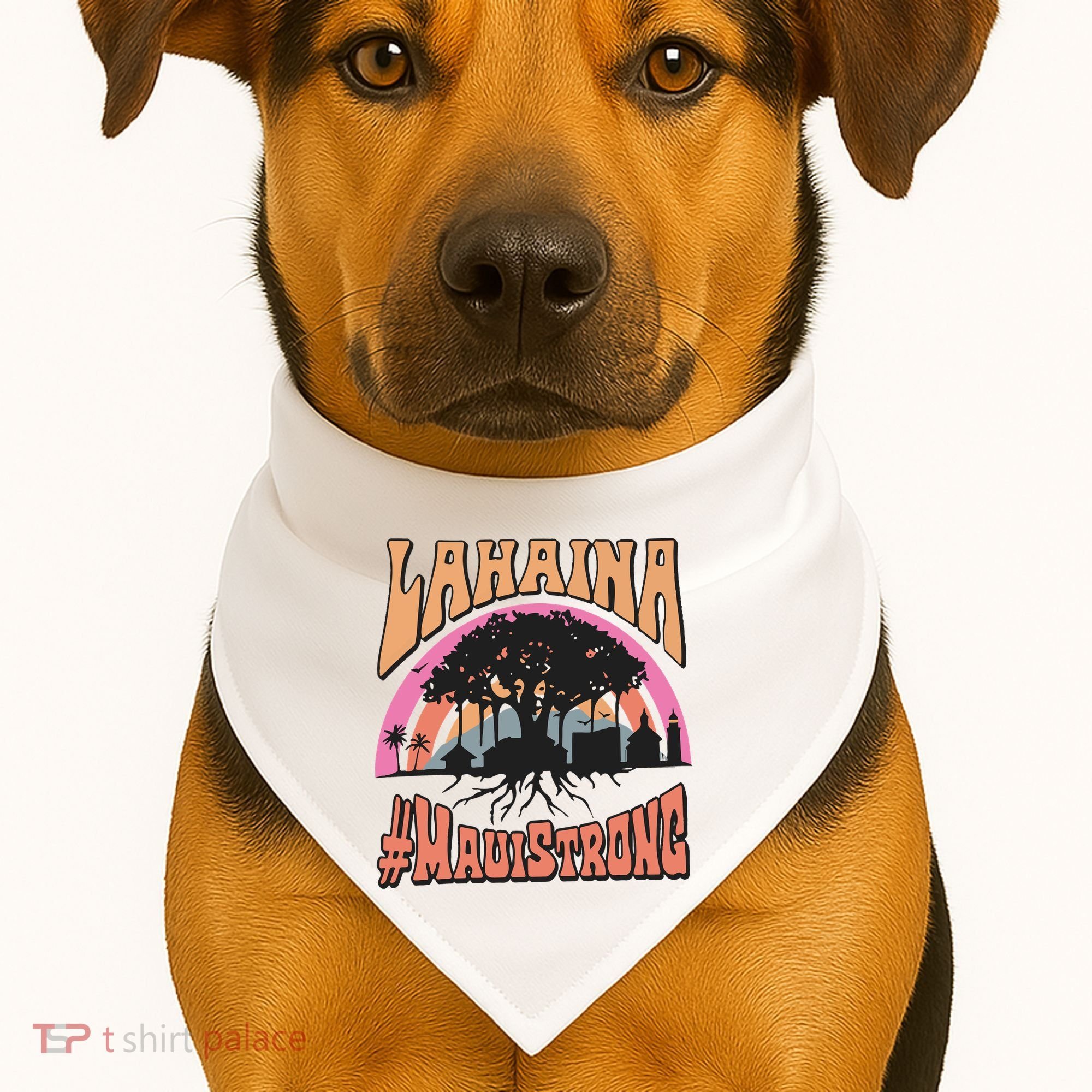 Maui Strong Lahaina Banyan Tree USA-Made Doggie Bandana