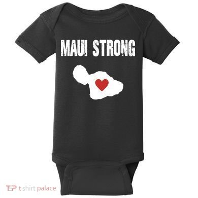Maui Strong Love Hawaii Baby Bodysuit