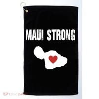 Maui Strong Love Hawaii Golf Towel thumb 0