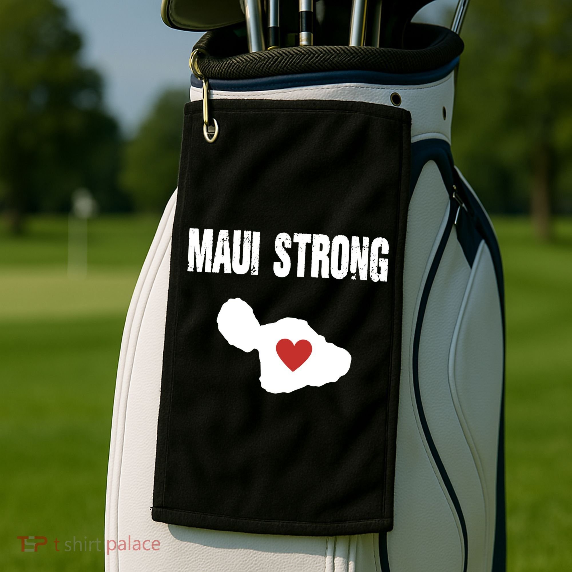 Maui Strong Love Hawaii Golf Towel
