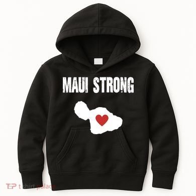 Maui Strong Love Hawaii Kids Hoodie