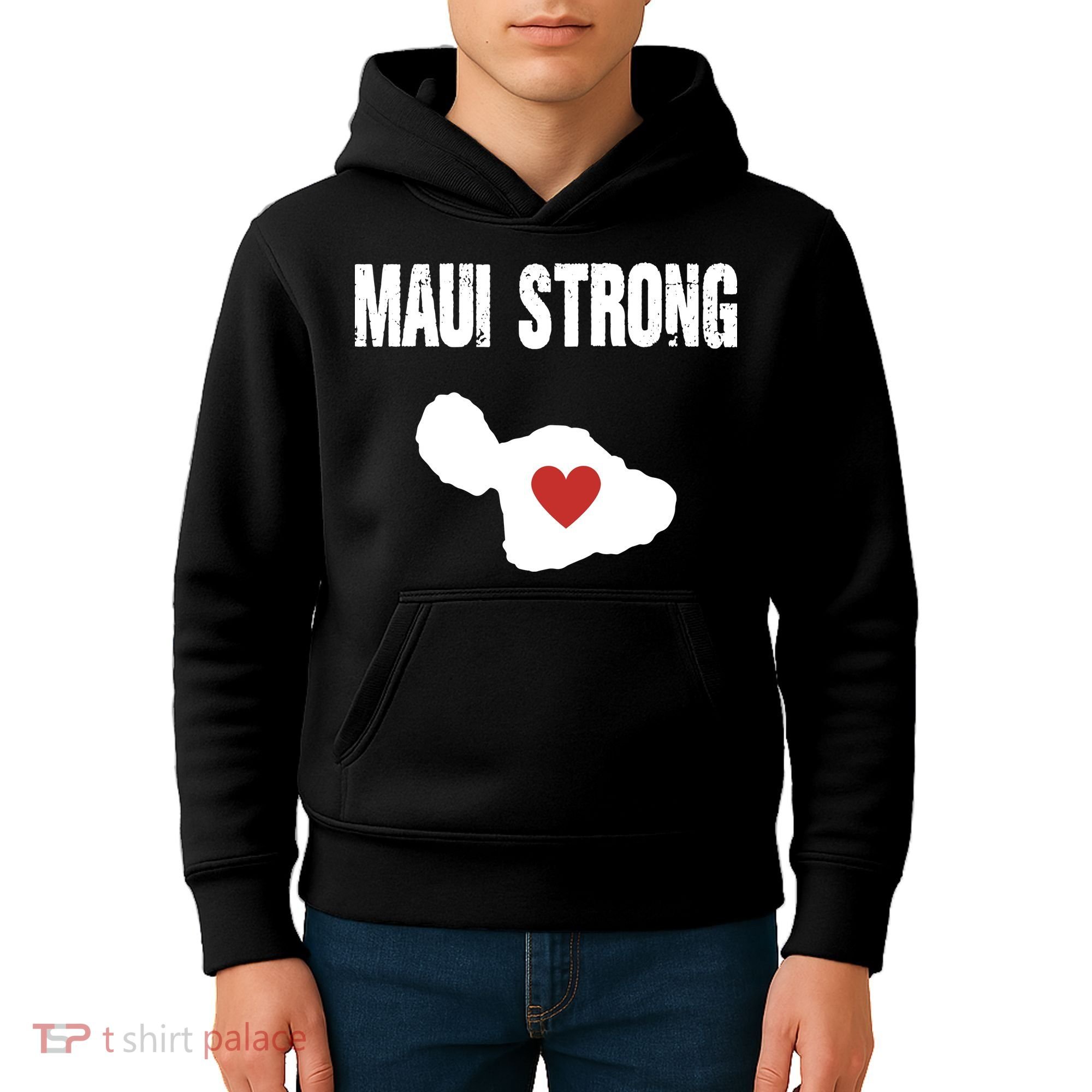 Maui Strong Love Hawaii Kids Hoodie