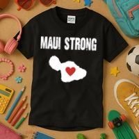 Maui Strong Love Hawaii Kids T-Shirt thumb 3
