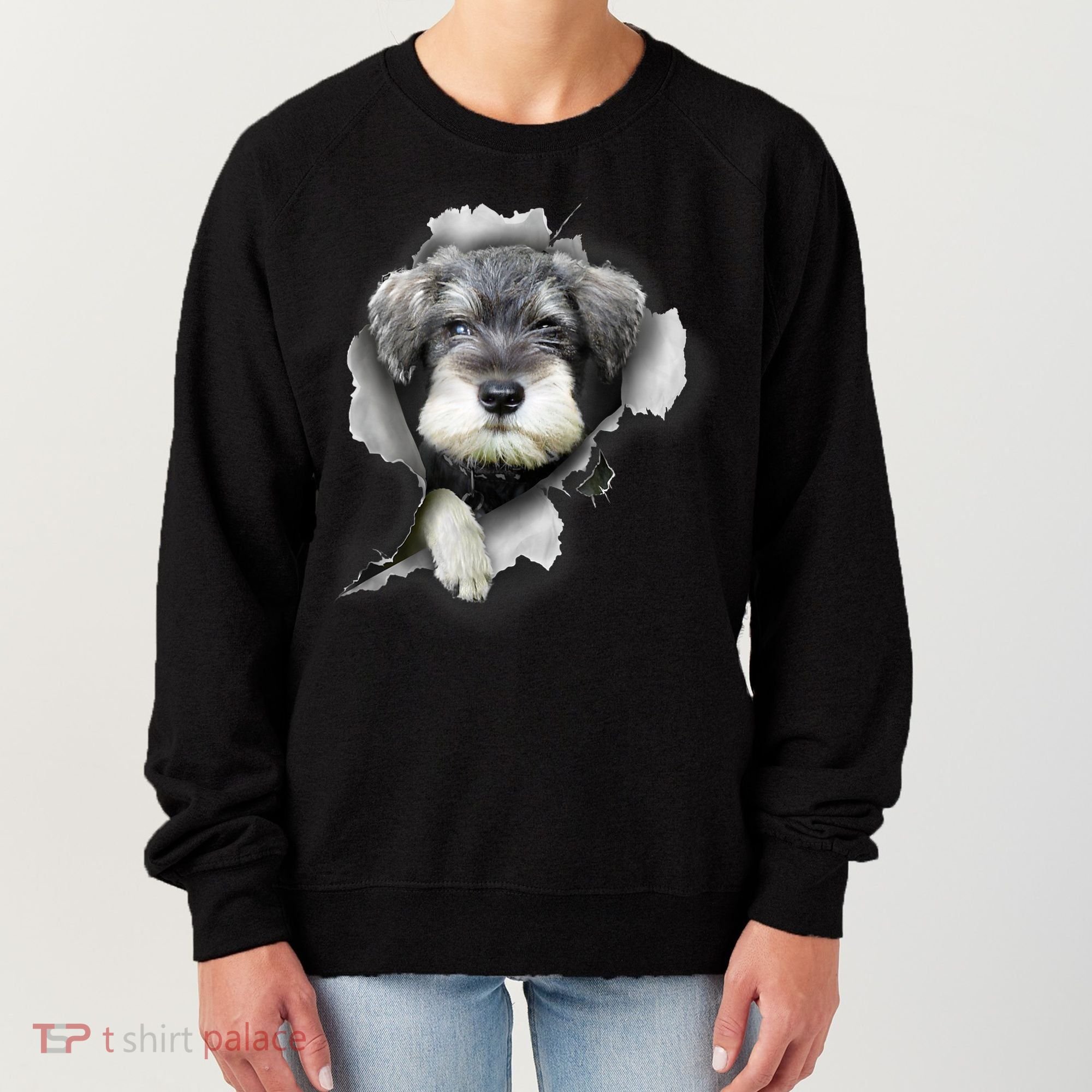 Mini Schnauzer Miniature Schnauzer Funny Schnauzer Women's Sweatshirt