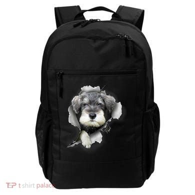 Mini Schnauzer Miniature Schnauzer Funny Schnauzer Backpack