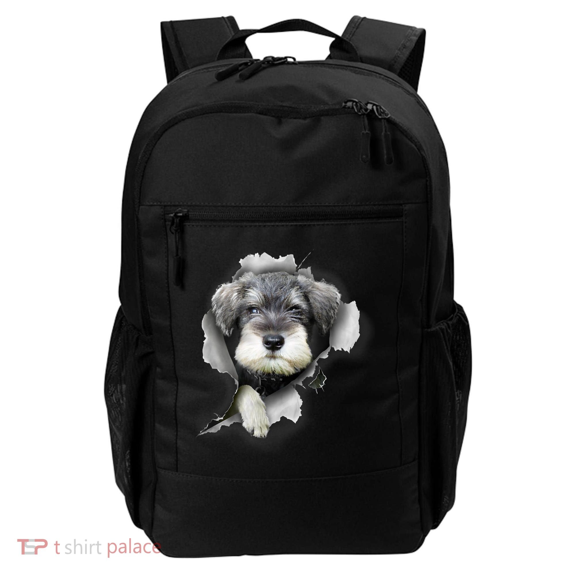 Mini Schnauzer Miniature Schnauzer Funny Schnauzer Backpack