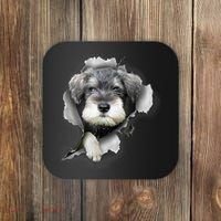 Mini Schnauzer Miniature Schnauzer Funny Schnauzer Coaster thumb 0