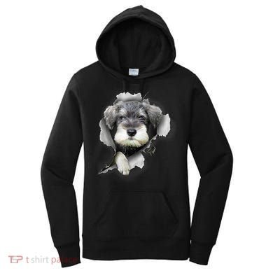 Mini Schnauzer Miniature Schnauzer Funny Schnauzer Women's Hoodie