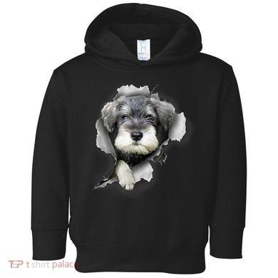 Mini Schnauzer Miniature Schnauzer Funny Schnauzer Toddler Hoodie