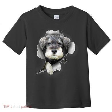 Mini Schnauzer Miniature Schnauzer Funny Schnauzer Toddler T-Shirt