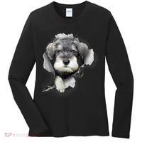 Mini Schnauzer Miniature Schnauzer Funny Schnauzer Women's Long Sleeve Shirt thumb 0