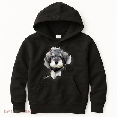 Mini Schnauzer Miniature Schnauzer Funny Schnauzer Kids Hoodie