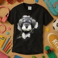 Mini Schnauzer Miniature Schnauzer Funny Schnauzer Kids T-Shirt thumb 3