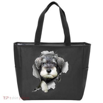 Mini Schnauzer Miniature Schnauzer Funny Schnauzer Tote Bag
