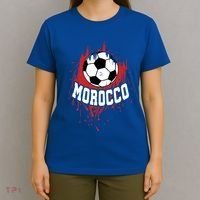 Morocco Soccer Moroccan Football Morocco Futbol Cute Gift T-Shirt thumb 4