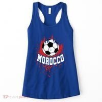 Morocco Soccer Moroccan Football Morocco Futbol Cute Gift Women's Tank Top thumb 0