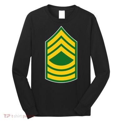 Master Sergeant Military Badge Long Sleeve Shirt