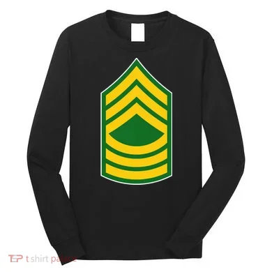 Master Sergeant Military Badge Long Sleeve Shirt