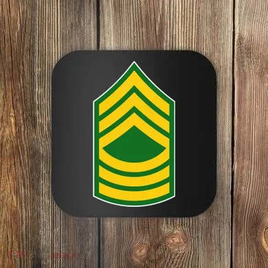 Master Sergeant Military Badge Coaster